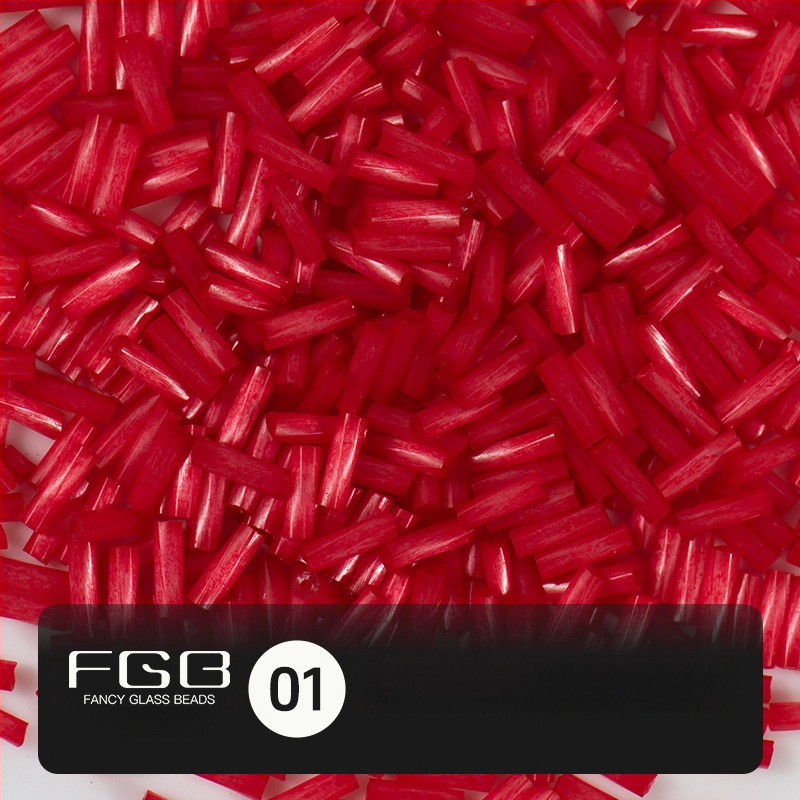 FGB Glass Beads Cat's Eye Brushed Twist Tube – Αξεσουάρ DIY για Κοσμήματα, Διακοσμητικά για Μαλλιά με Φούντες