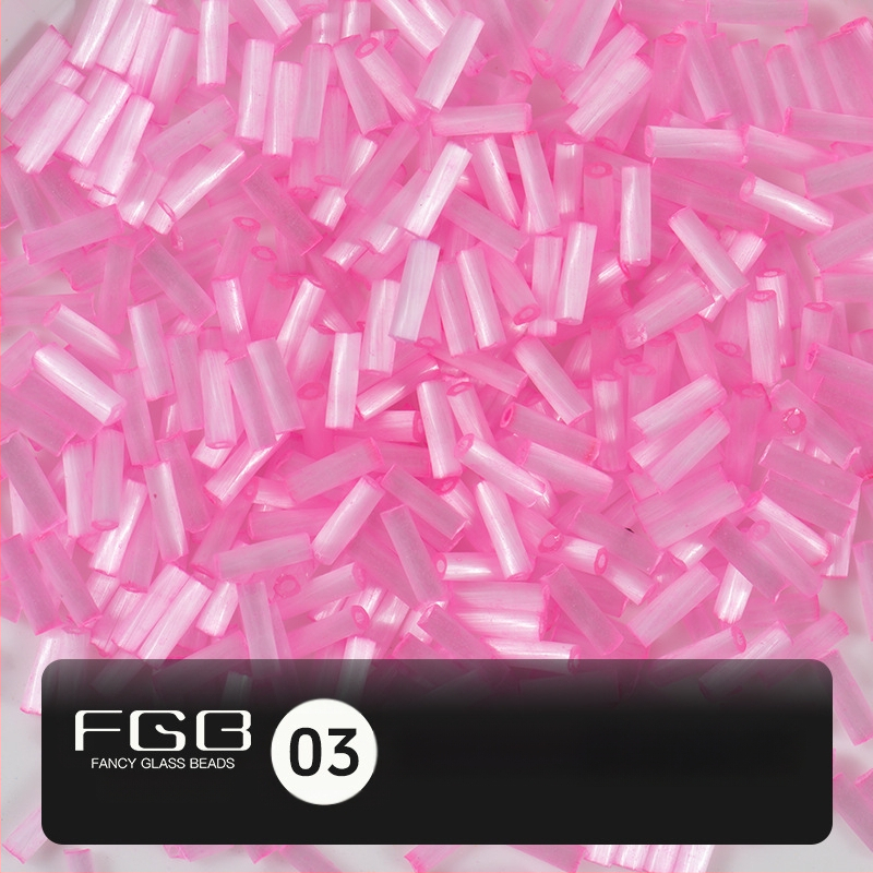 FGB Glass Beads Cat's Eye Brushed Twist Tube – Αξεσουάρ DIY για Κοσμήματα, Διακοσμητικά για Μαλλιά με Φούντες