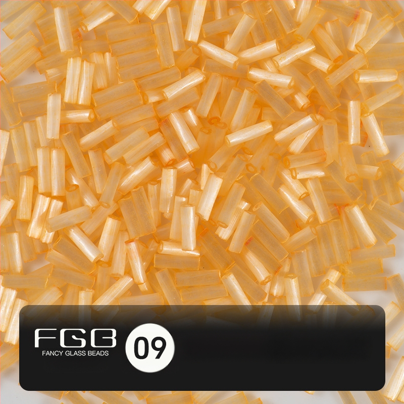 FGB Glass Beads Cat's Eye Brushed Twist Tube – Αξεσουάρ DIY για Κοσμήματα, Διακοσμητικά για Μαλλιά με Φούντες