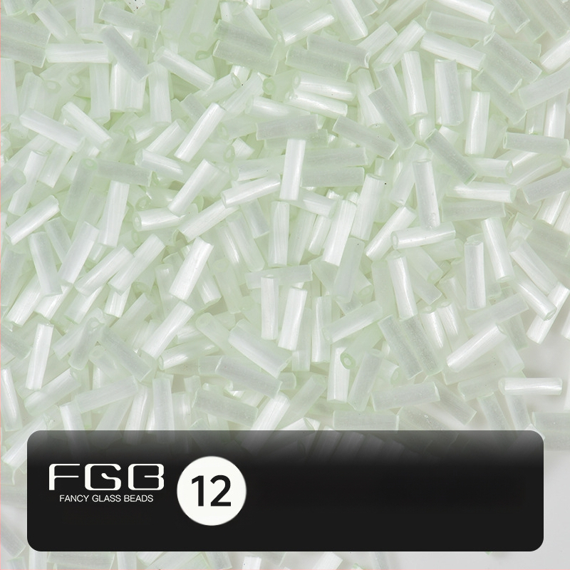 FGB Glass Beads Cat's Eye Brushed Twist Tube – Αξεσουάρ DIY για Κοσμήματα, Διακοσμητικά για Μαλλιά με Φούντες