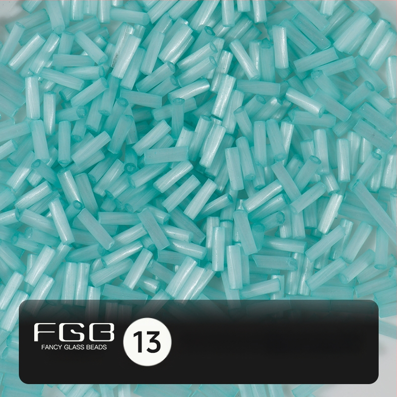 FGB Glass Beads Cat's Eye Brushed Twist Tube – Αξεσουάρ DIY για Κοσμήματα, Διακοσμητικά για Μαλλιά με Φούντες