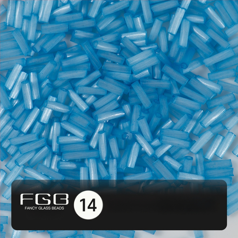 FGB Glass Beads Cat's Eye Brushed Twist Tube – Αξεσουάρ DIY για Κοσμήματα, Διακοσμητικά για Μαλλιά με Φούντες