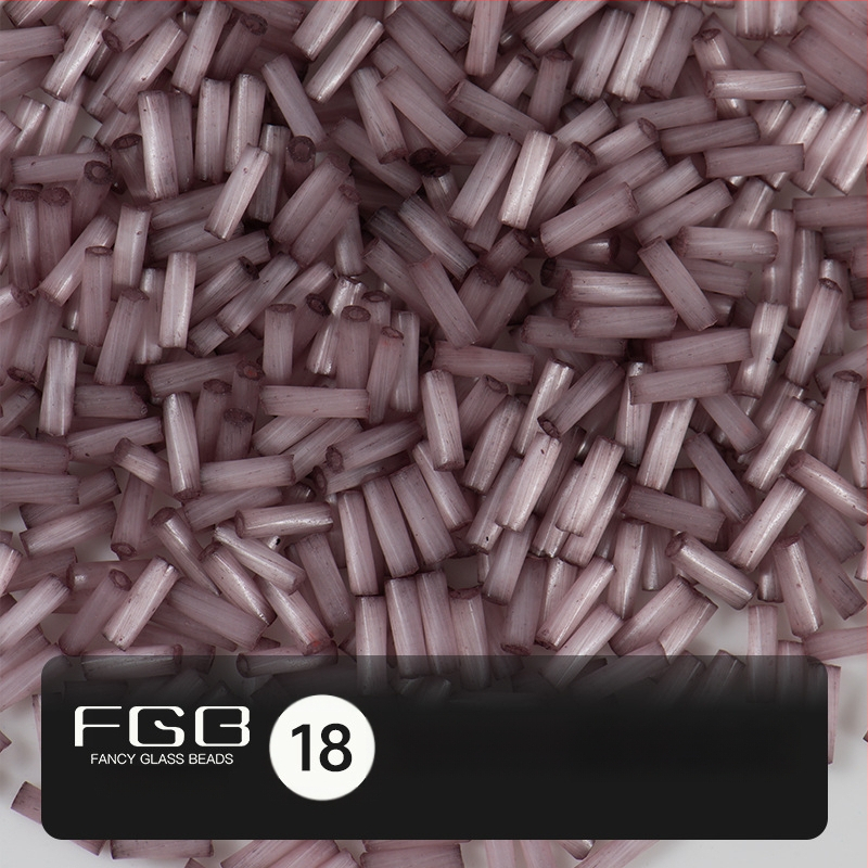 FGB Glass Beads Cat's Eye Brushed Twist Tube – Αξεσουάρ DIY για Κοσμήματα, Διακοσμητικά για Μαλλιά με Φούντες