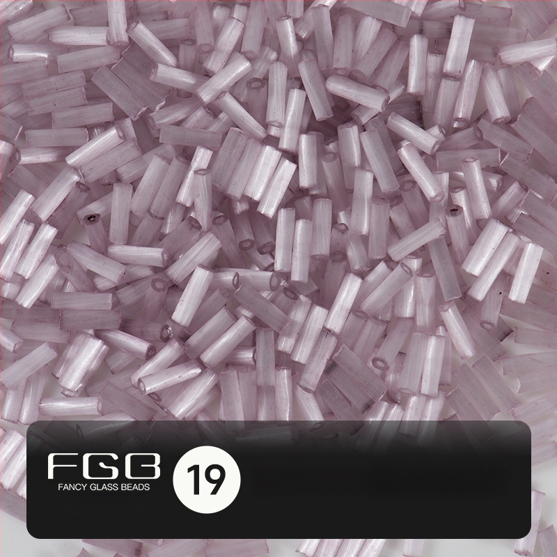 FGB Glass Beads Cat's Eye Brushed Twist Tube – Αξεσουάρ DIY για Κοσμήματα, Διακοσμητικά για Μαλλιά με Φούντες