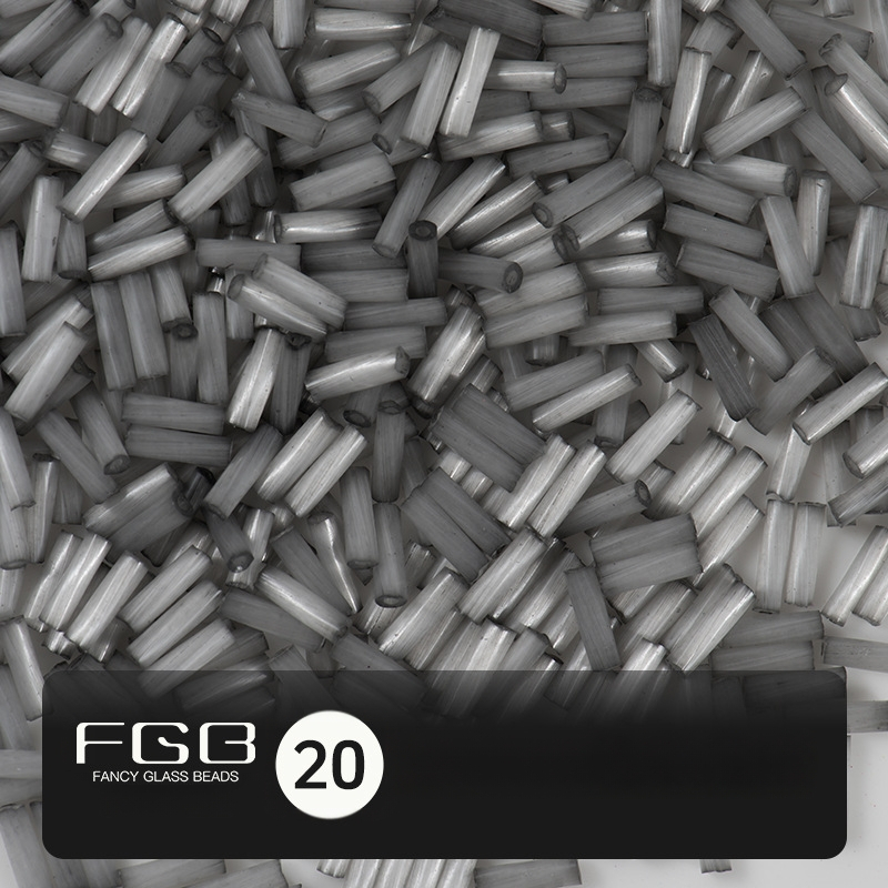 FGB Glass Beads Cat's Eye Brushed Twist Tube – Αξεσουάρ DIY για Κοσμήματα, Διακοσμητικά για Μαλλιά με Φούντες