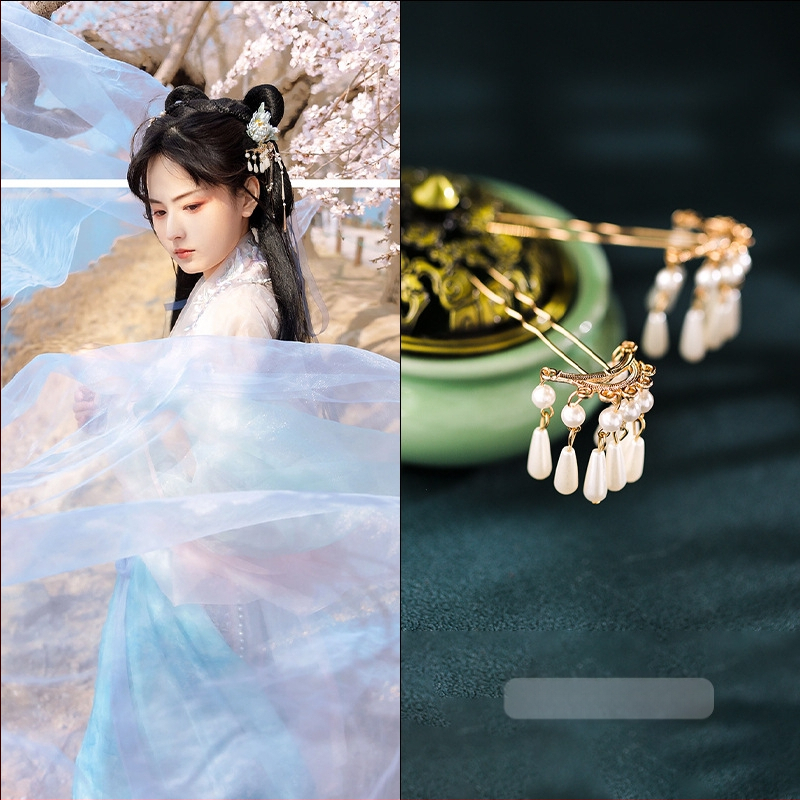 Фиба за коса, сплав, ръчна изработка, женски аксесоар за глава, пролет 2023