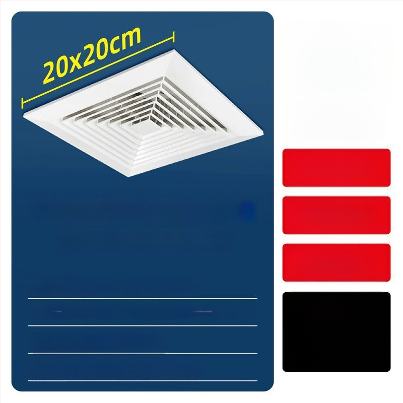 Ventilator de ventilație pentru tavan din gips-carton, bucătărie și baie, puternic și silențios, modelul 300h-01, eficiență energetică nivel 3, telecomandă