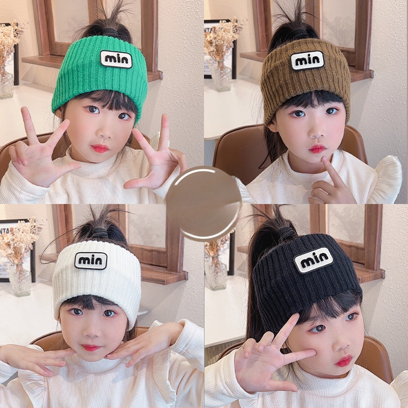 Adītas matu lentes meitenēm - kocku raksts, rudens 2024