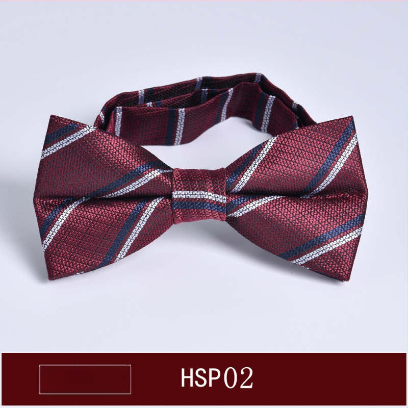 Muški papion, dvostruka jacquard tkanina, ravni vrh, korejski stil, prugasti uzorak (dvostruki jacquard; poliesterska vlakna; prugasti)