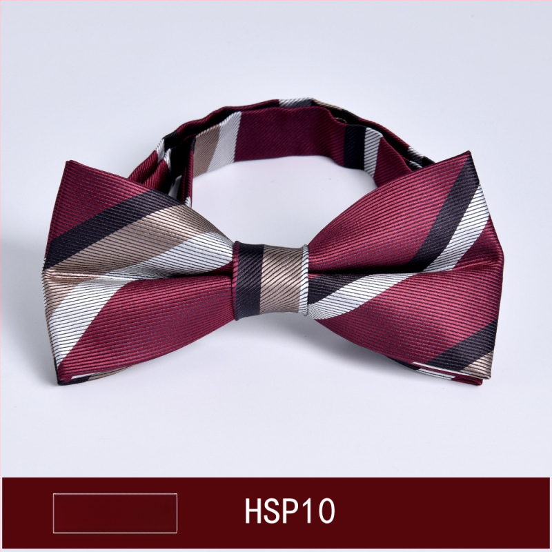 Muški papion, dvostruka jacquard tkanina, ravni vrh, korejski stil, prugasti uzorak (dvostruki jacquard; poliesterska vlakna; prugasti)