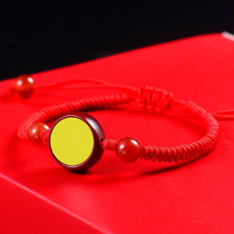 Гривна с Тханга и цинамар, мантра Зелената Тара; ръчно плетена, унисекс, ретро стил литература и изкуство