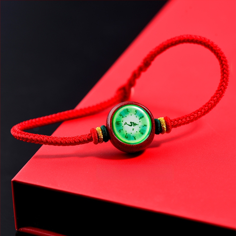 Гривна с Тханга и цинамар, мантра Зелената Тара; ръчно плетена, унисекс, ретро стил литература и изкуство