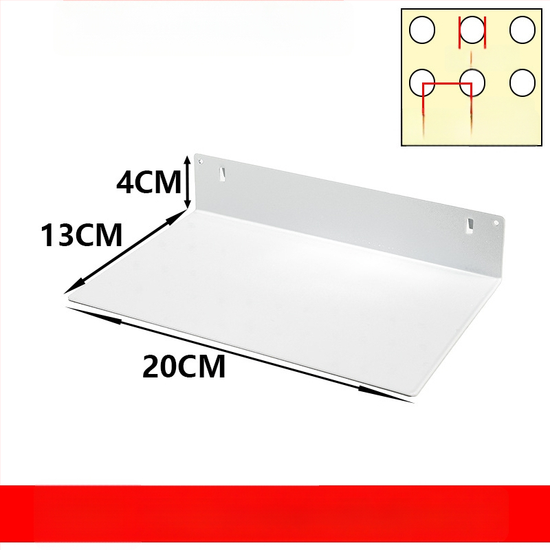 Geležies perforuotos plokštės priedų rinkinys su magnetiniais kabliukais DIY metalinėms saugojimo lentynoms