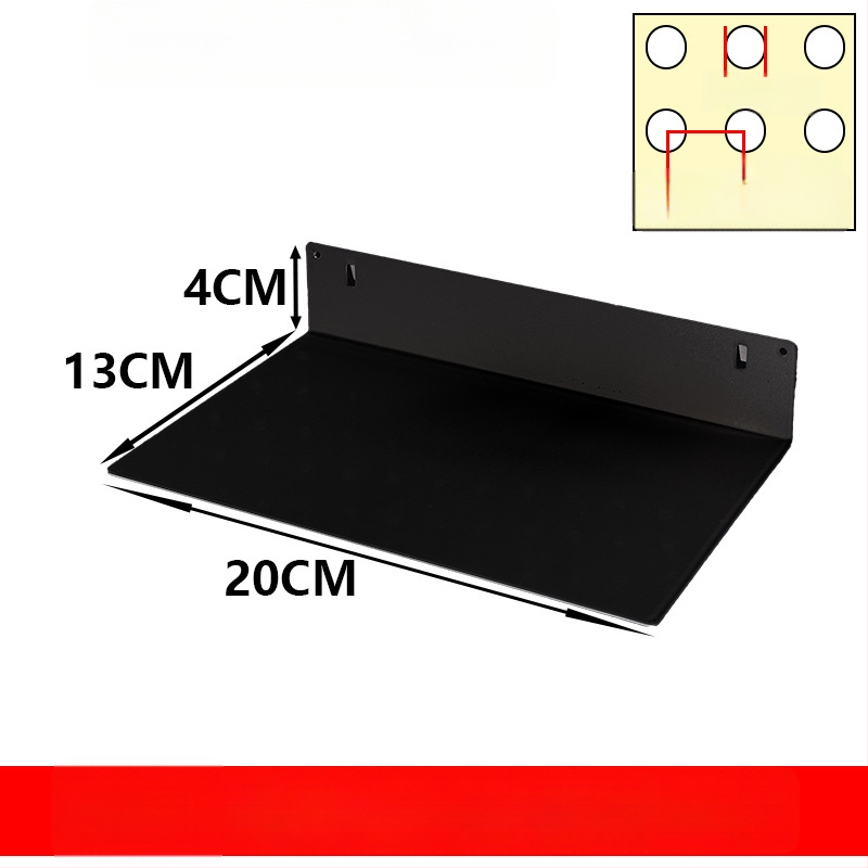 Geležies perforuotos plokštės priedų rinkinys su magnetiniais kabliukais DIY metalinėms saugojimo lentynoms