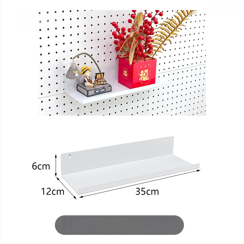 Geležies perforuotos plokštės priedų rinkinys su magnetiniais kabliukais DIY metalinėms saugojimo lentynoms