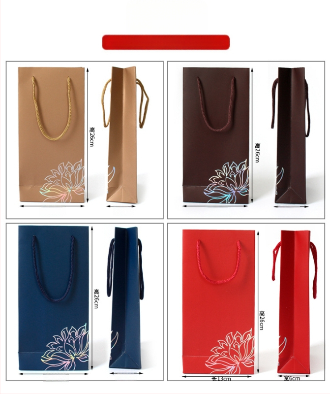 Kožna tote torba za pakiranje nakita, dvobojna otisnuta, prazna