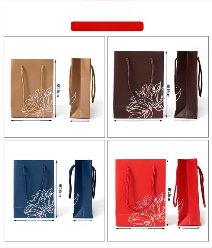 Kožna tote torba za pakiranje nakita, dvobojna otisnuta, prazna