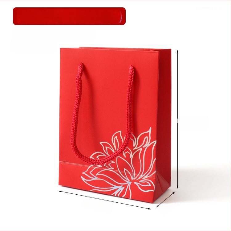 Kožna tote torba za pakiranje nakita, dvobojna otisnuta, prazna