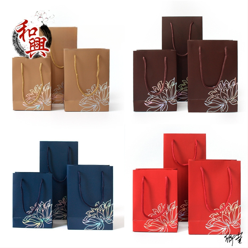 Kožna tote torba za pakiranje nakita, dvobojna otisnuta, prazna