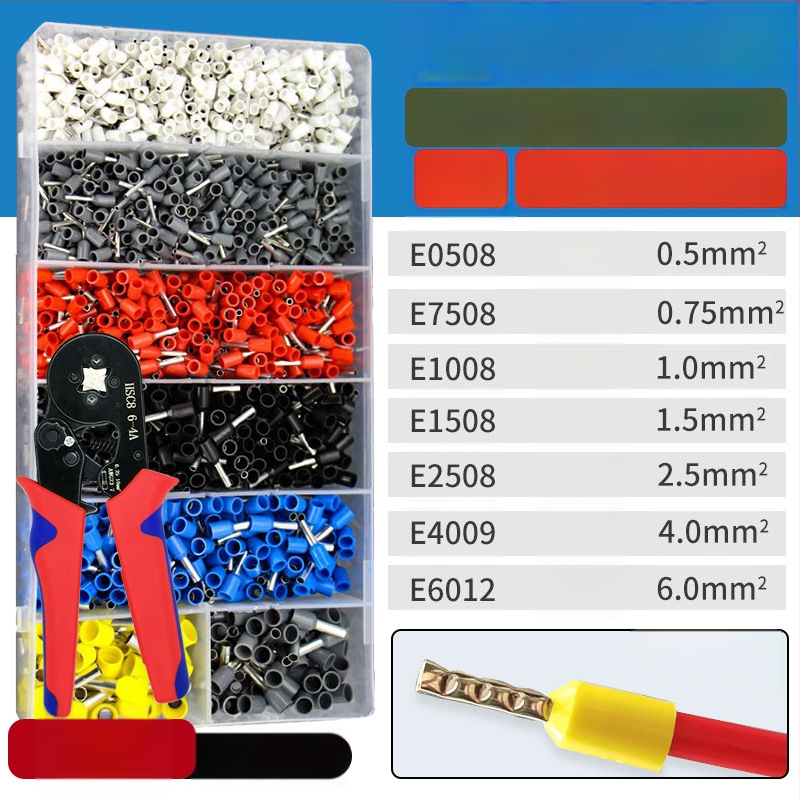 Fanlian VE toru-tüüpi eelisolatsiooni terminalide komplekt, Euroopa stiilis pistikutüüp, külmpressitud vaskühendused, terminalide kastikomplekt