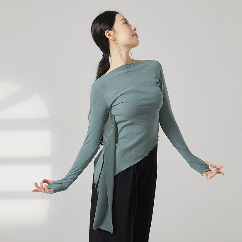 Moterų šiuolaikinio šokio viršūnė, medvilnės mišinys 95% medvilnė, 5% elastanas, visais metų laikais, skirta scenai, lotynų ir liaudies šokių.