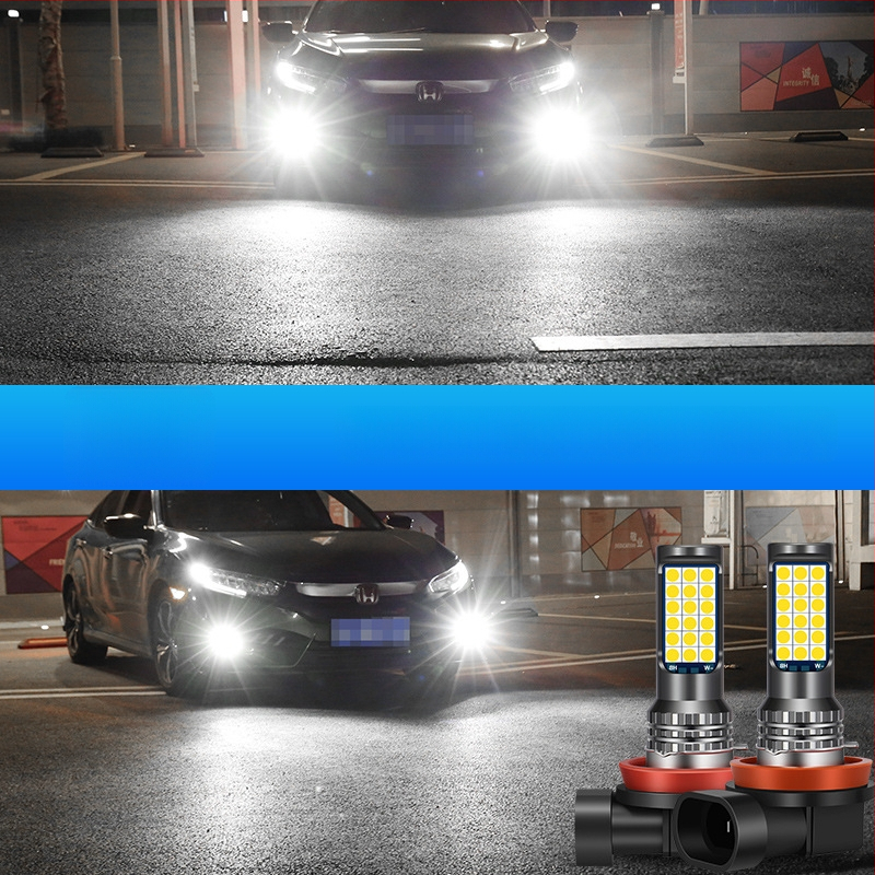 Priekinė miglų žibintas automobiliui H11/H8/9005/9006, LED 3030, 20W, 12-24V