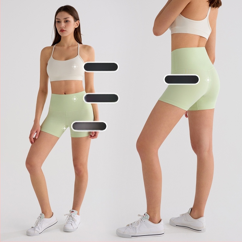 Inflachi sieviešu trīs ceturtdaļas jogas bikses, mitrumu vadība, neilons + Hyosung spandeks, augsta josta, ātri žūst, 2024. gada pavasaris