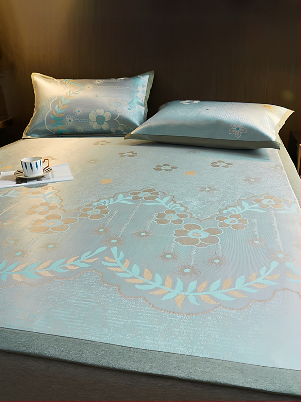 Ice Silk hlađenjeći madrac set, tri dijela, bambus + Ice Silk, sklopiv, periv, ljeto