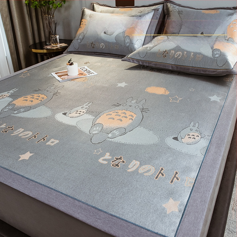 Ice Silk hlađenjeći madrac set, tri dijela, bambus + Ice Silk, sklopiv, periv, ljeto