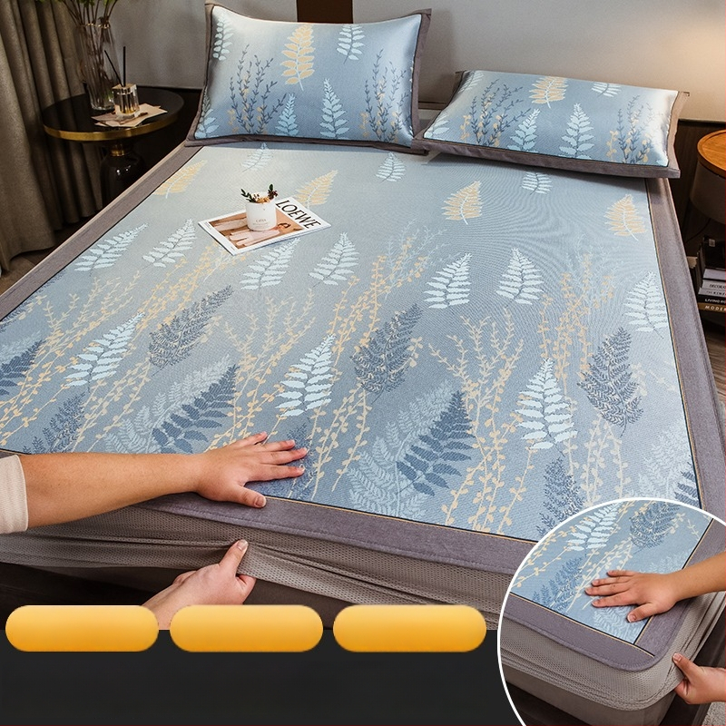 Ice Silk hlađenjeći madrac set, tri dijela, bambus + Ice Silk, sklopiv, periv, ljeto