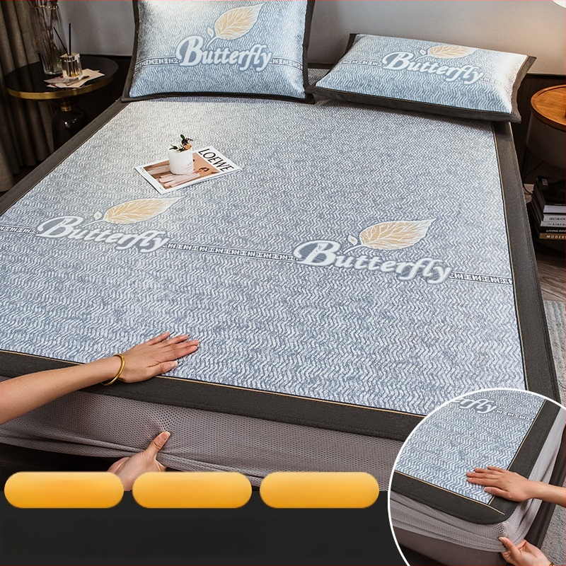 Ice Silk hlađenjeći madrac set, tri dijela, bambus + Ice Silk, sklopiv, periv, ljeto