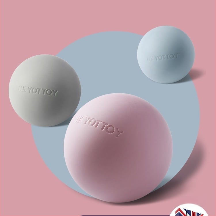 Fasijas bumba plantar masāžai, muskuļu atslābināšanai, lāpstiņu un kakla masāžai — līdzeklis fitnesam un jogai