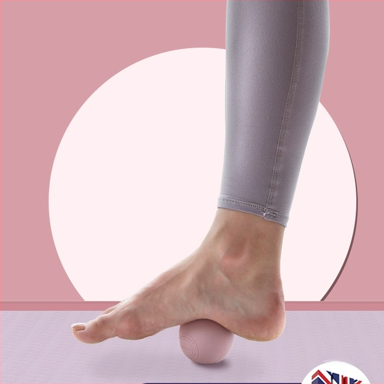 Fasijas bumba plantar masāžai, muskuļu atslābināšanai, lāpstiņu un kakla masāžai — līdzeklis fitnesam un jogai