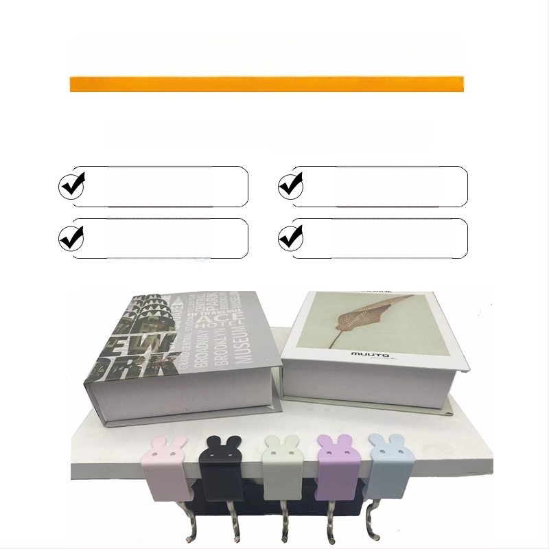 Hao Ming željezni držač za torbu za stol – uklonjivi, držač na rubu stola, jedan kuk, moderni jednostavan stil, nosivost iznad 30 kg