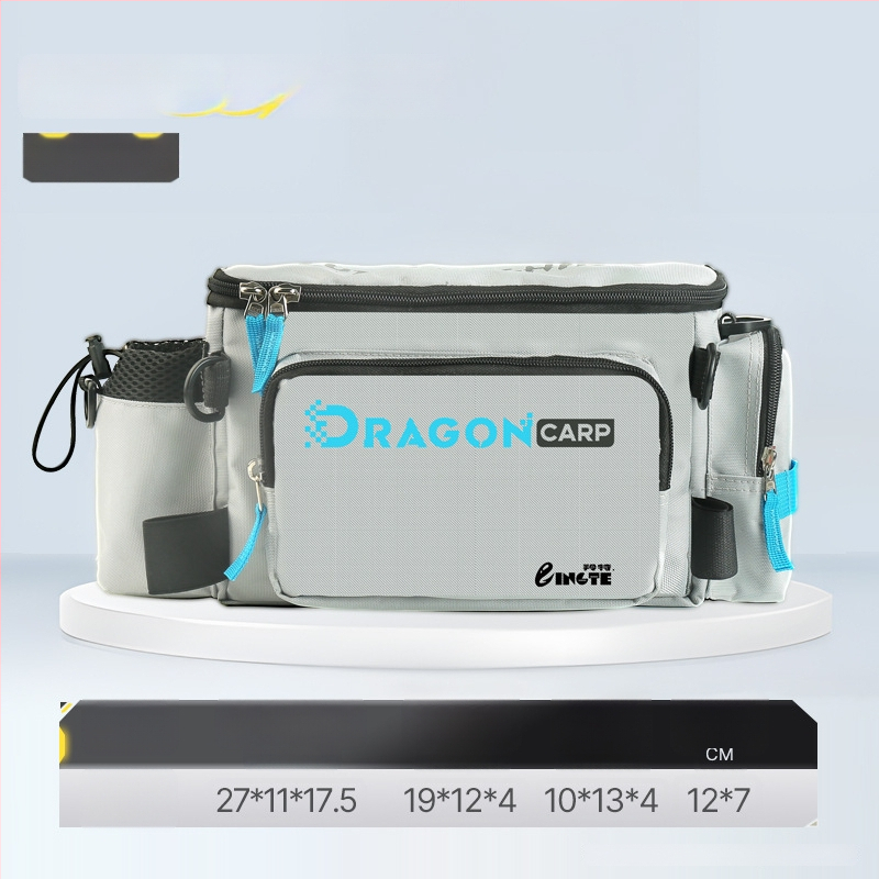 Torba za morski ribolov, najlon, držač štapa i role, višenamjenska pojasna torba, nije vodootporna