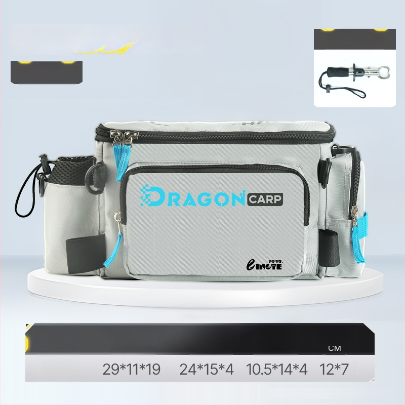 Torba za morski ribolov, najlon, držač štapa i role, višenamjenska pojasna torba, nije vodootporna