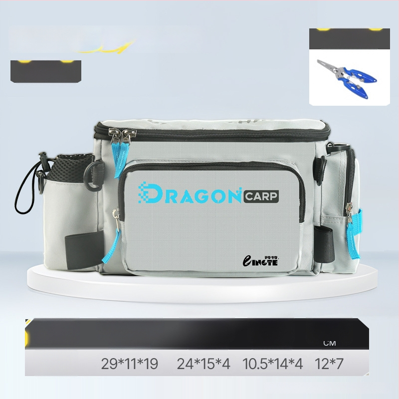 Torba za morski ribolov, najlon, držač štapa i role, višenamjenska pojasna torba, nije vodootporna