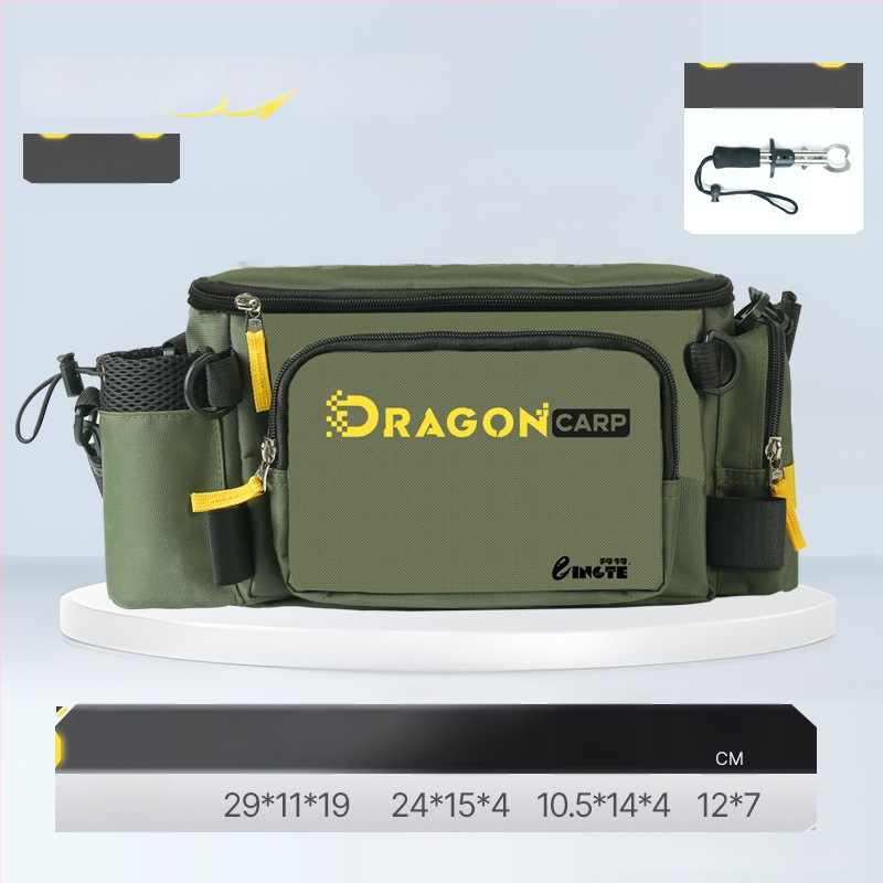 Torba za morski ribolov, najlon, držač štapa i role, višenamjenska pojasna torba, nije vodootporna
