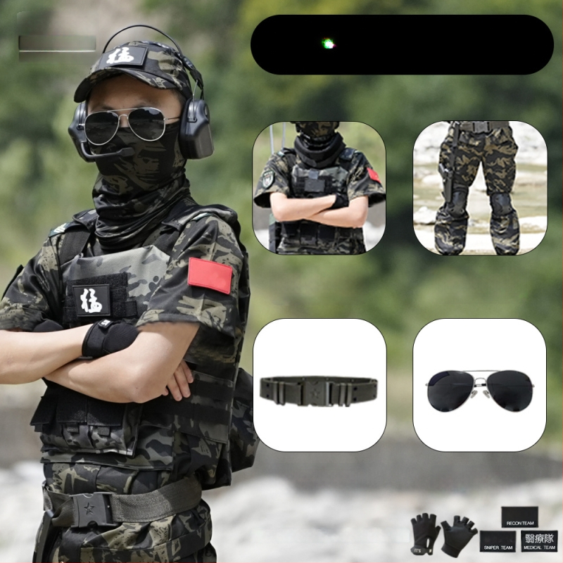 Vaikų taktinė liemenė su kamufližu, 100% medvilnė, greitai džiūsta, kvėpuojanti, atspari dėvėjimuisi, universali