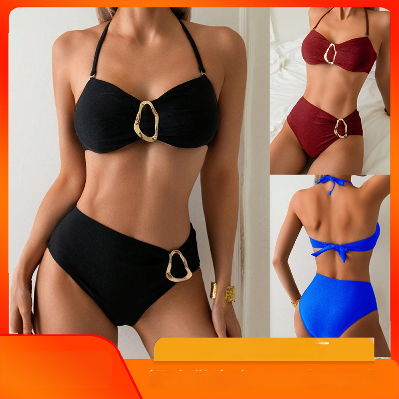 Двучастков бански за плуване с подплънки за гърдите, без метална подпора, Nylon 80/20; подплата: полиестер 80/20; тегло 180 g; без ръкави; долна част: бикини