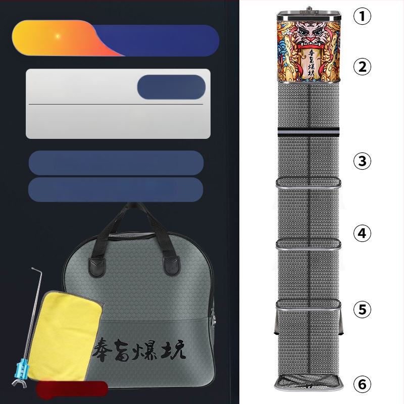 Kalapüügi kaitse – nailonvõrk-kott, kaasaskantav, kokkupandav, kiiresti kuivav