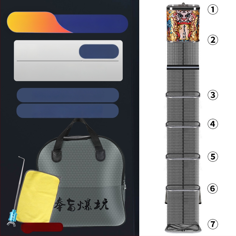 Kalapüügi kaitse – nailonvõrk-kott, kaasaskantav, kokkupandav, kiiresti kuivav