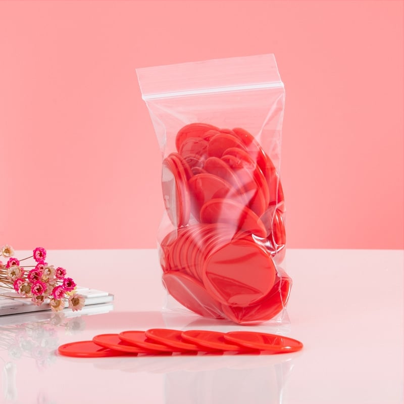 Jetoane educaționale - Monede circulare din plastic pentru premii la grădiniță (fără personalizare)