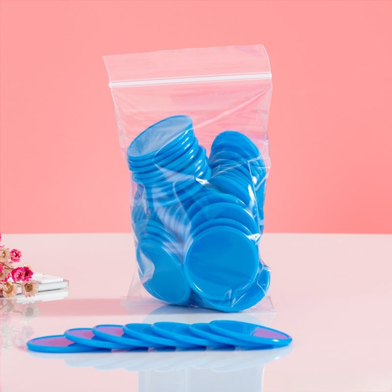 Jetoane educaționale - Monede circulare din plastic pentru premii la grădiniță (fără personalizare)