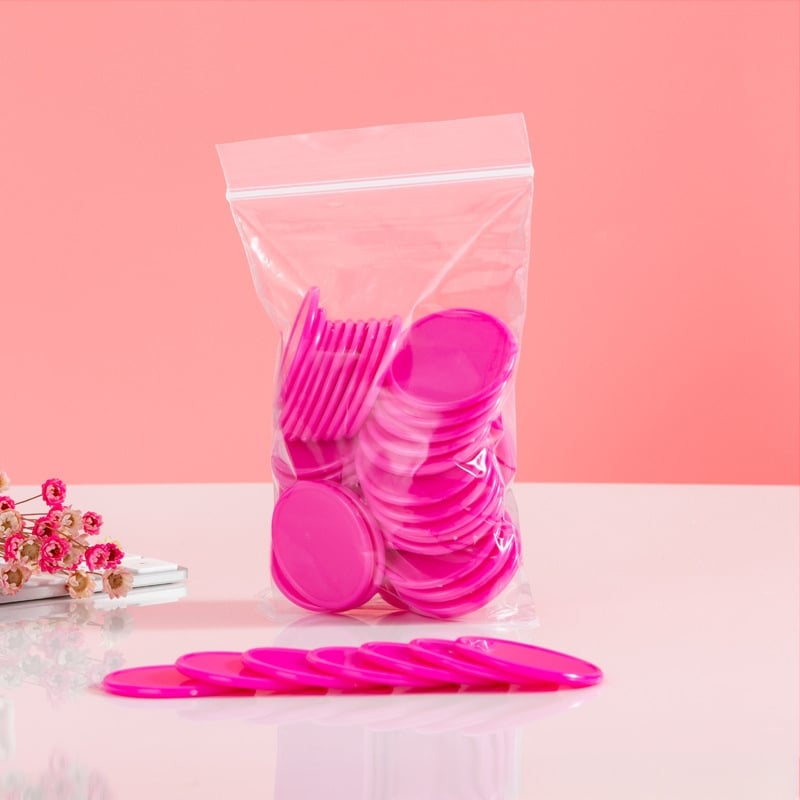 Jetoane educaționale - Monede circulare din plastic pentru premii la grădiniță (fără personalizare)