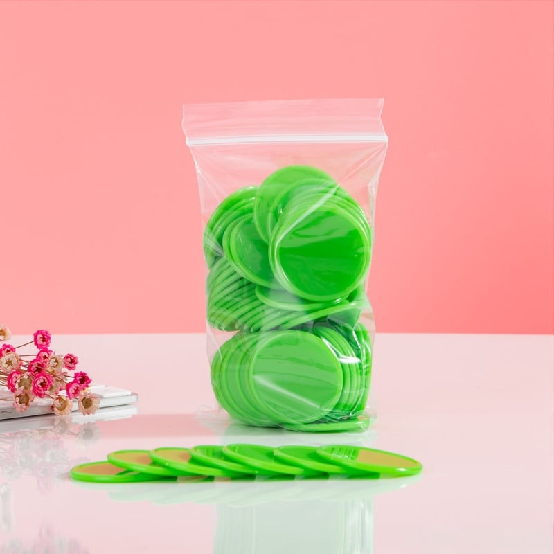 Jetoane educaționale - Monede circulare din plastic pentru premii la grădiniță (fără personalizare)