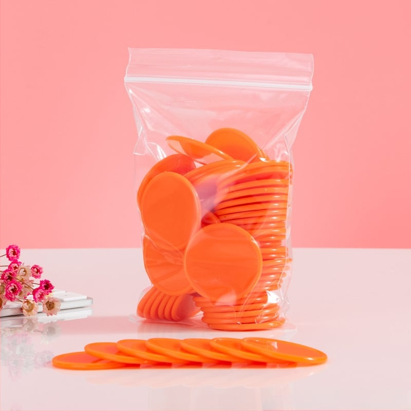 Jetoane educaționale - Monede circulare din plastic pentru premii la grădiniță (fără personalizare)