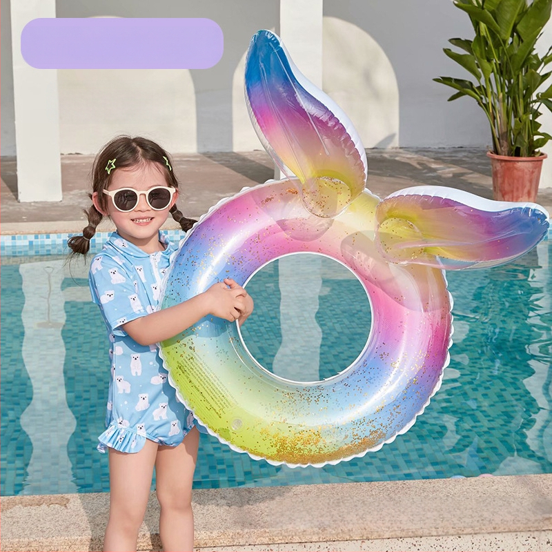 Bērnu peldringas gredzens, PVC, viendabīgs raksts, piemērots peldēšanai un staigāšanai pa ūdeni