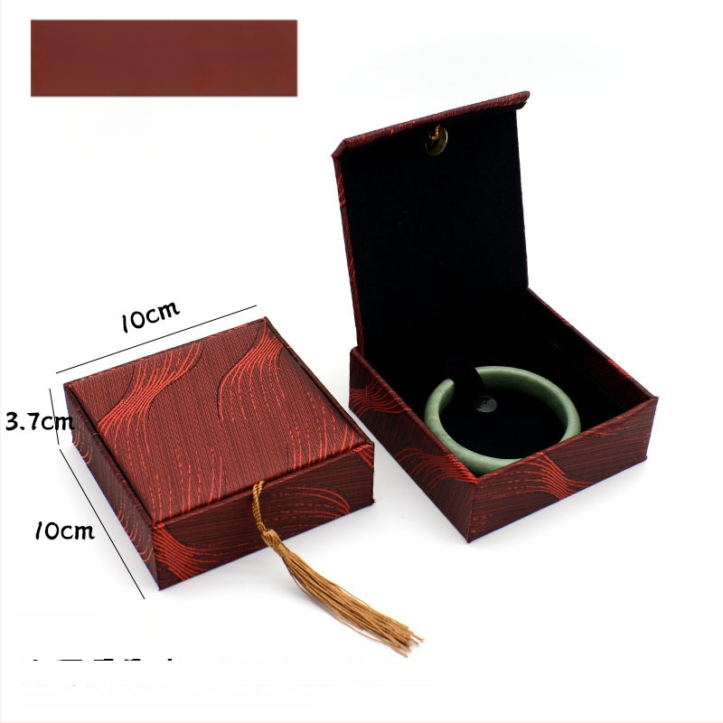 Kutija za nakit s motívom bakrene novčića na lanenom uzorku, papir/karton konstrukcija, karton pakiranje