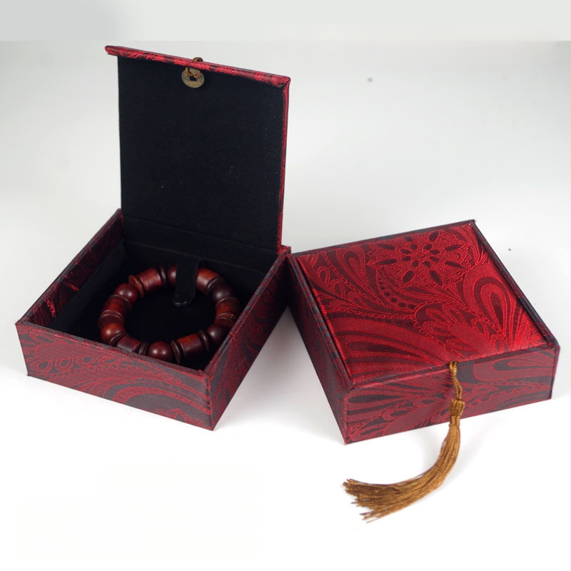 Kutija za nakit s motívom bakrene novčića na lanenom uzorku, papir/karton konstrukcija, karton pakiranje